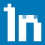 Ícone do Linkedin pixelizado